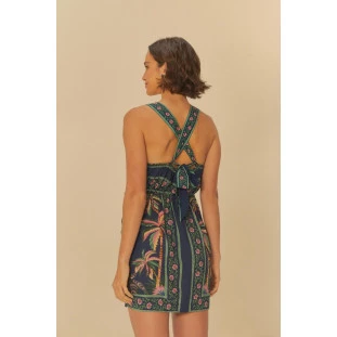VESTIDO CURTO ENCANTO DA NATUREZA FARM 