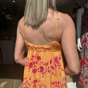 VESTIDO ALCINHAS  LONGO ESTAMPA OLIVIA
