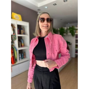 JAQUETA SARJA ROSA SPLENDIDA