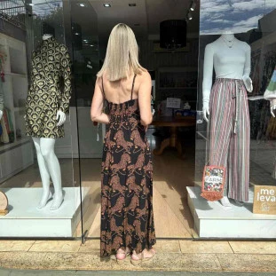 VESTIDO LONGO FARM TIGRES