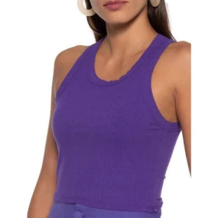 REGATA CROPPED RIB ROXO QUARTZO