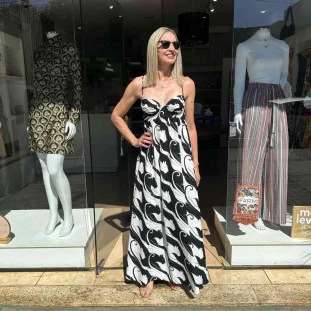 VESTIDO CROPPED FARM PANTERAS