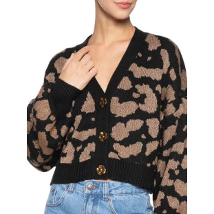 CARDIGAN CURTO TRICOT LUREX ONCA
