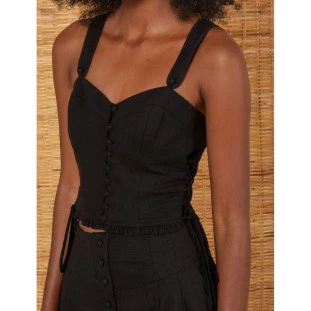 BLUSA CORSELET COR PRETA