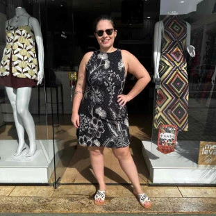 VESTIDO CURTO CEU DE FLOR FARM