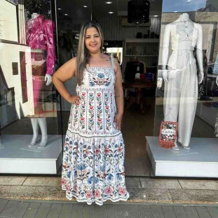 VESTIDO LONGO JARDIM BELEZA