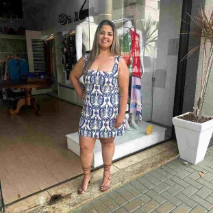 VESTIDO CURTO CAVALOS MARINHOS