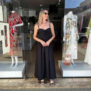 VESTIDO ALCINHAS AMARRACAO FRENTE
