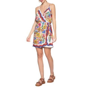 VESTIDO CURTO ALCINHA LENCO FLORALINE