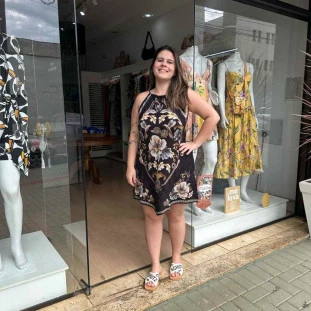 VESTIDO ALCA LENCO FARM JARDIM REAL