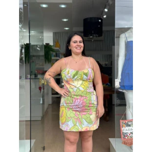 VESTIDO CURTO PRIMAVERA DE COR