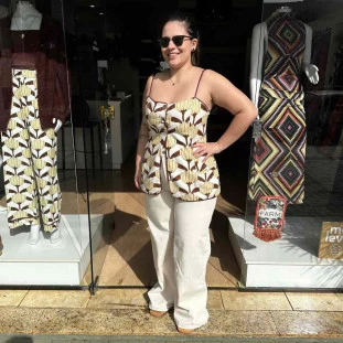 TUNICA ALFAIATARIA BANANA DECO FARM