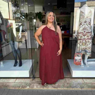 VESTIDO OMBRO SO LONGO