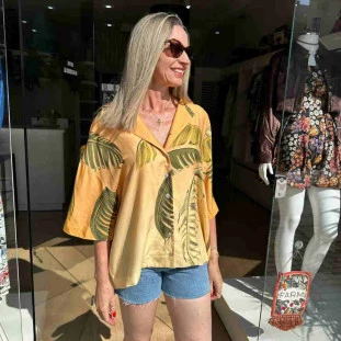 CAMISA ITACARE COQUEIRO LARANJA