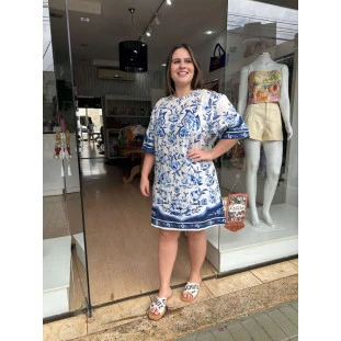 VESTIDO TSHIRT JARDIM DE PORCELANA