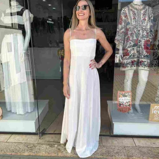 VESTIDO ALCINHAS RECORTES