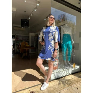 VESTIDO TSHIRT JARDIM TRANQUILO