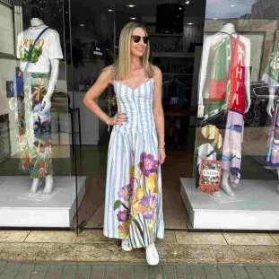 VESTIDO LONGO JARDIM FLORALICE