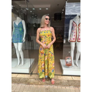 VESTIDO LONGO JARDIM DE VERAO