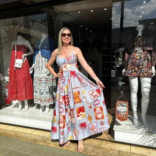 VESTIDO LONGO SELO TROPICAL