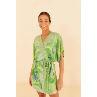 VESTIDO COM MANGA ILHA DAS ARARAS