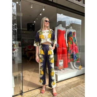 CALCA ALFAIATARIA BANANA REAL