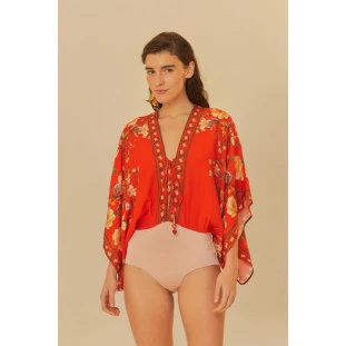 BODY BORBOLETA EM FLOR