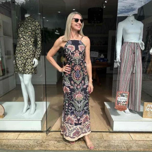 VESTIDO CROPPED  FARM JARDIM MARAVILHOSO