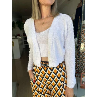 CASACO TRICOT CURTO TEXTURA