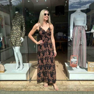 VESTIDO LONGO FARM TIGRES