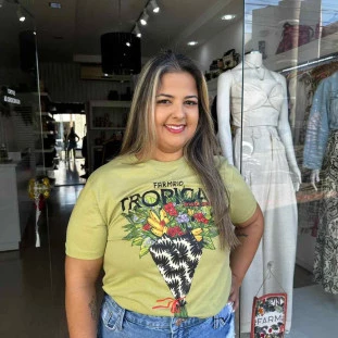 TSHIRT FIT BOUQUET TROPICAL VERDE