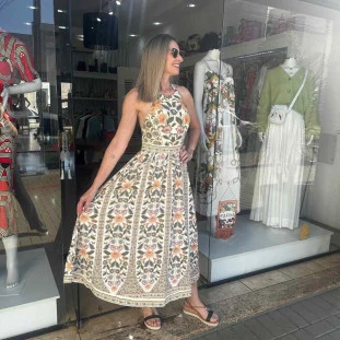 VESTIDO LONGO SEM MANGA MARCELLE