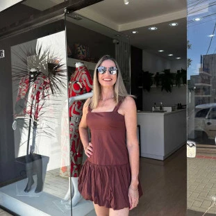 VESTIDO CURTO BALONE ALCAS