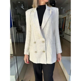 BLAZER LINHO OFF CINZA