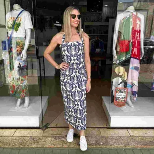 VESTIDO CAVALOS MARINHOS