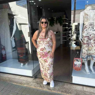 VESTIDO CROPPED JARDIM MAJESTOSO