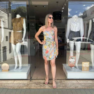 VESTIDO TRANSPASSADO FARM AMALFI