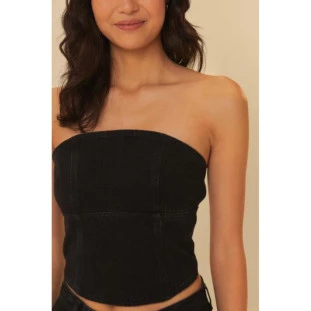 CORSELET BLACK JEANS SEM ALCA