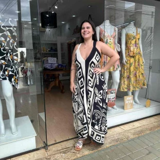 VESTIDO CROPPED FARM LENCO TROPICANO