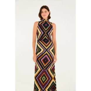VESTIDO MIDI PRETTI FARM