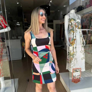 VESTIDO CURTO ALCA RECANTO DOS COQUEIROS